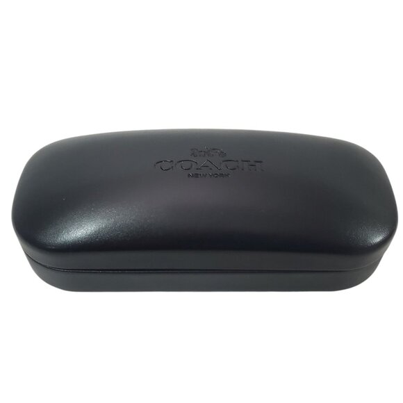 🔮SOLD🔮 Coach New York Black Hard Shell Eyeglass Case With Cleaning Cloth - Picture 3 of 8
